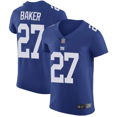 Men New York Giants #27 Deandre Baker Royal Blue Team Color Vapor Untouchable Limited Player Football NFL Jersey